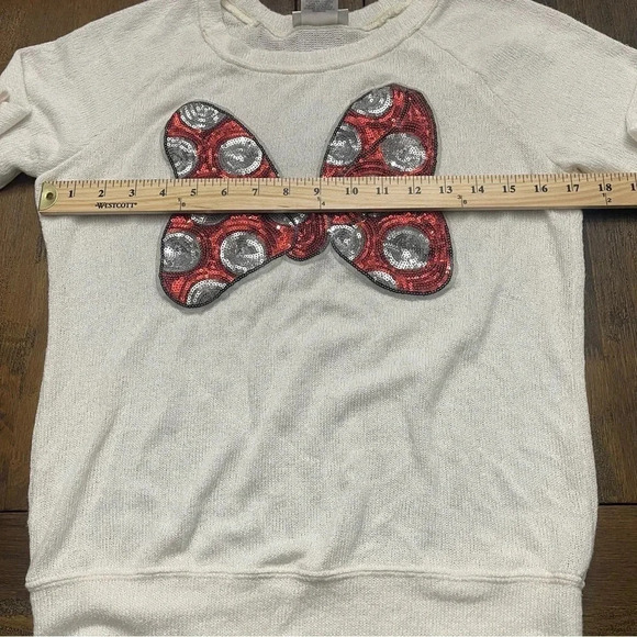 Disney Parks Minnie Bow women’s sweater. Size small. EUC. - Picture 6 of 8